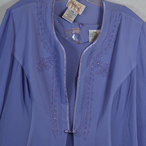 Embroidered/Beaded 2pc dress Jacket SZ 20W NWOT - Picture 8 of 9